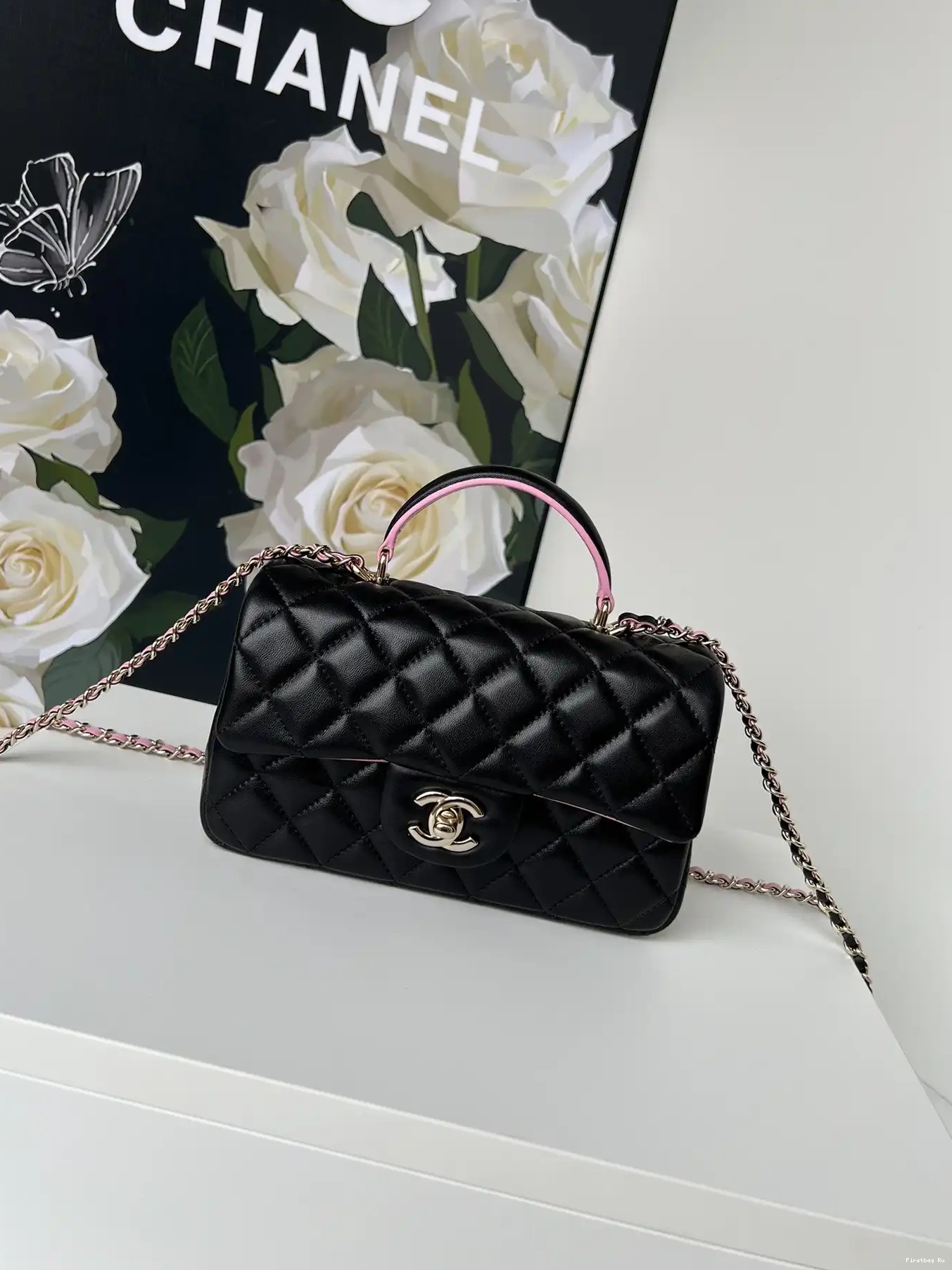 First Bag Ru FLAP CHANEL TOP WITH HANDLE-20*12*6cm BAG 0624